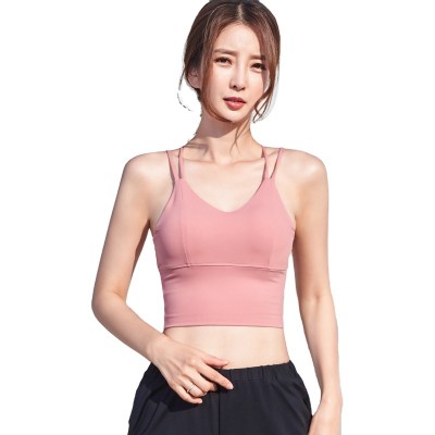 2020 Latest Removable Sexy Crisscross back Sports Bra Yoga Gym Vest for women